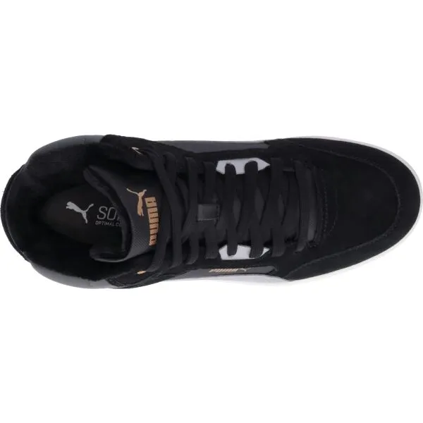 Puma SHUFFLE DOWNTOWN MID WTR Pánska zateplená voľnočasová obuv, čierna, veľkosť 43