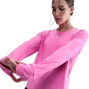 Nike ONE CLASSIC Dámske tričko, ružová, veľkosť