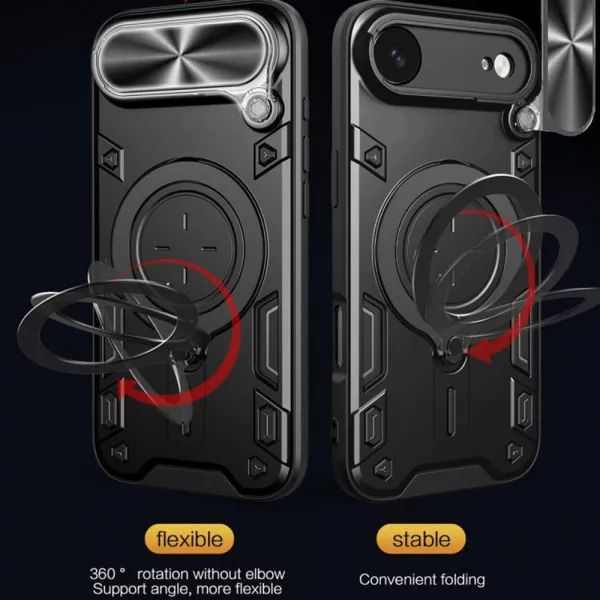 Techsuit CamGuard Pro, iPhone Air, čierny