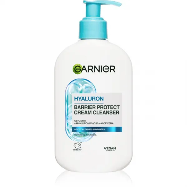 Garnier Skin Naturals Hyaluronic Aloe upokojujúci čistiaci krém s kyselinou hyalurónovou 250 ml