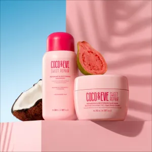 Coco & Eve Sweet Repair Repairing & Restoring Shampoo intenzívne regeneračný šampón pre poškodené a farbené vlasy 280 ml