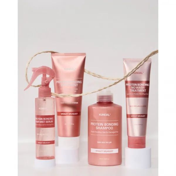KUNDAL Protein Bonding Care Shampoo vyživujúci šampón pre suché a poškodené vlasy s vôňou Violet Muguet 500 ml
