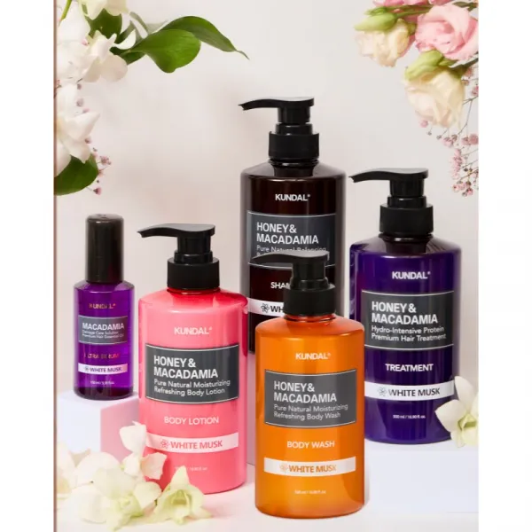 KUNDAL Honey & Macadamia White Musk jemný sprchový gel s hydratačným účinkom 500 ml