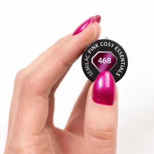 Semilac UV Hybrid Silk Effect gélový lak na nechty s použitím UV/LED lampy odtieň 468 Pink Cosy Essential 7 ml