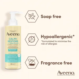 Aveeno Calm + Restore čistiaca pena na tvár 200 ml