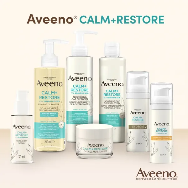 Aveeno Calm + Restore čistiaca pena na tvár 200 ml