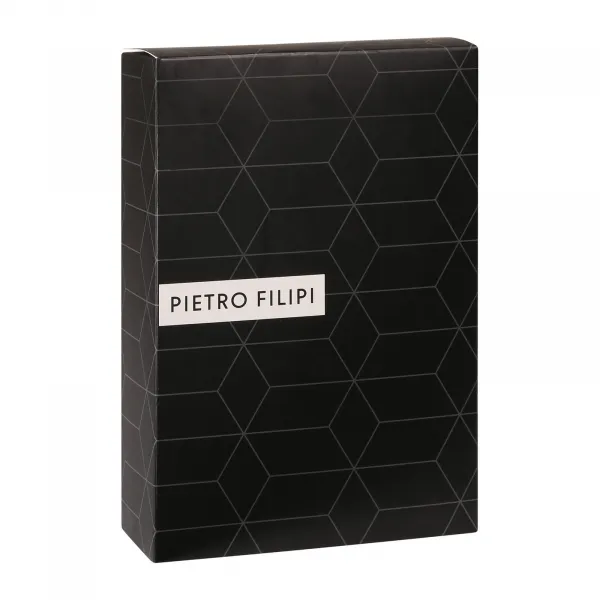 2PACK pánske boxerky Pietro Filipi čierné Metalic silver (2PBMS2) M, trenky