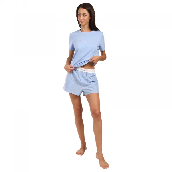 Dámske pyžamo Calvin Klein modré (QS7576-39Z) S