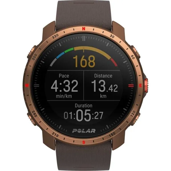 POLAR GRIT X PRO Multišportové hodinky s GPS a záznamom tepovej frekvencie, hnedá, veľkosť