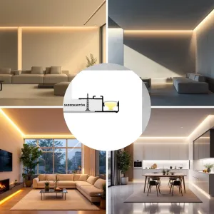 LED lišta CEIL-GLOW biela Dĺžka: 2m, Typ krytky: Bez krytky