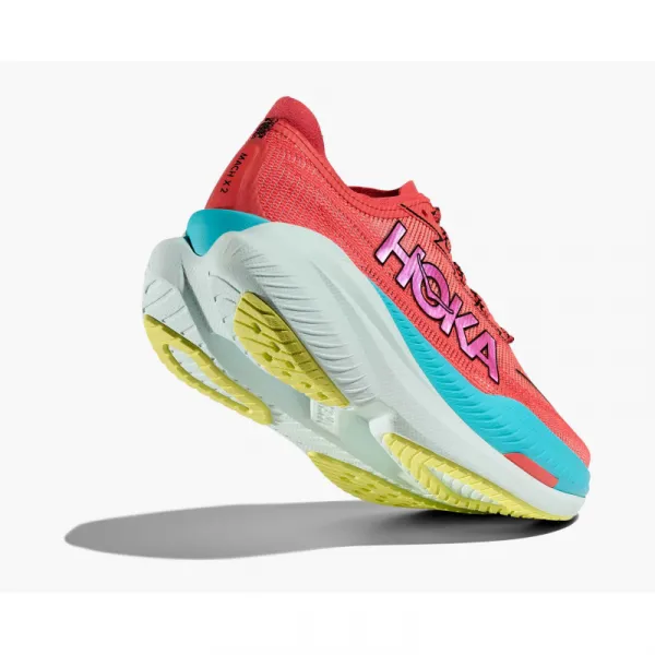 Pánska bežecká obuv HOKA Mach X 2 M grapefruit electric coral
