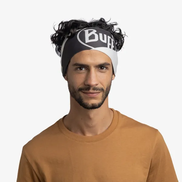 Čelenka BUFF COOLNET UV® WIDE HEADBAND ARTHY GRAPHITE