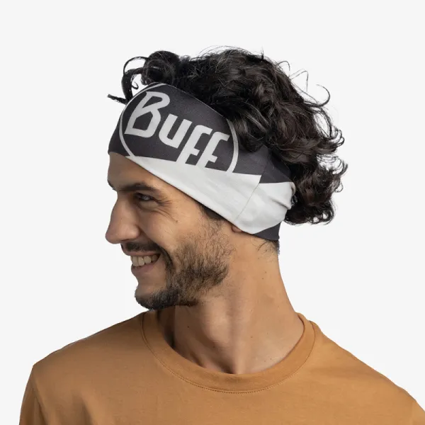 Čelenka BUFF COOLNET UV® WIDE HEADBAND ARTHY GRAPHITE