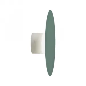 Zelená kovová LED nástenná lampa 6W 250mm Holar Ledea