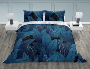 Faro Bavlnené obliečky trendové 010 140x200 cm + 70x90 cm modro-biele
