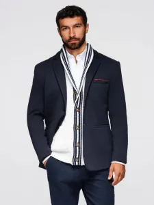 Elegantné pánske sako tmavomodré