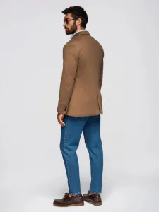 Elegantné pánske sako svetlohnedé
