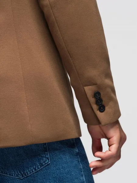 Elegantné pánske sako svetlohnedé