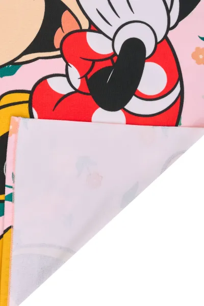 Faro Detská rýchloschnúca osuška s bordúrou MINNIE 70x140 cm ružová