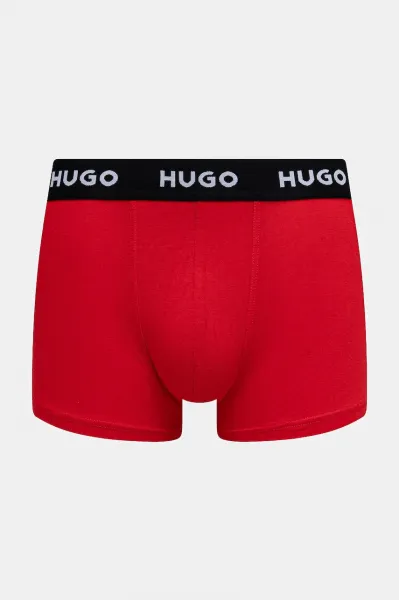 HUGO boxerky pánske bavlnené s elastanom TRIPLET DESIGN 3-pak