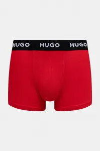 HUGO boxerky pánske bavlnené s elastanom TRIPLET DESIGN 3-pak