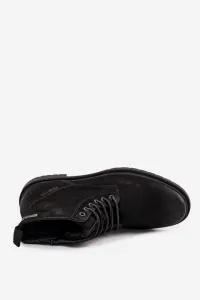 BIG STAR SHOES Kožené Zateplené Pánske Čižmy Na Zips Big Star