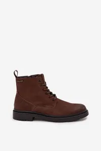 BIG STAR SHOES Semišové Zateplené Čižmy Pre Mužov Na Zips Big Star OO174229 Hnedé