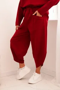 Legínovo Súprava Punto Milano Winter mikina + nohavice bordová Farba: Bordová, Veľkosť: UNI