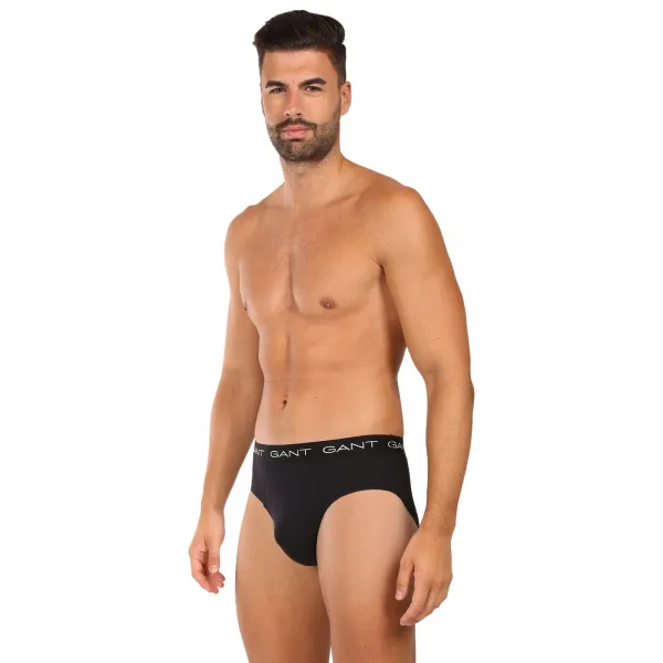 3PACK pánske slipy Gant čierne (900023001-005) L