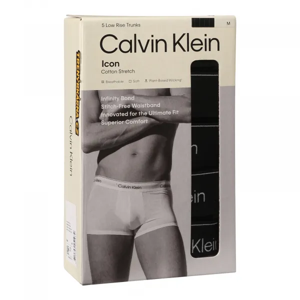 5PACK pánske boxerky Calvin Klein čierne (NB4390-TM6) M, trenky