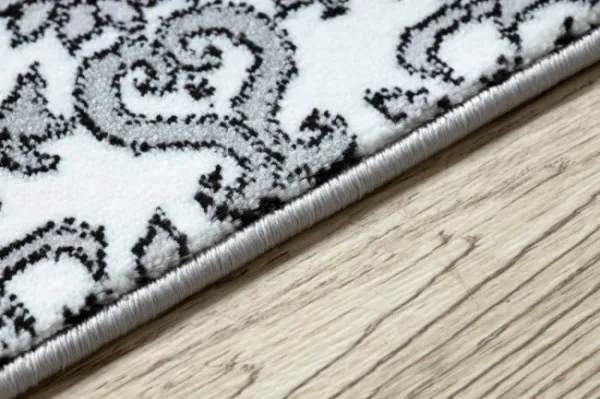 Behúň ARGENT kvety - W4949 biely / sivý