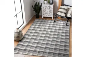 Koberec SPRING 20406332 Romby, trojuholníky - sivý