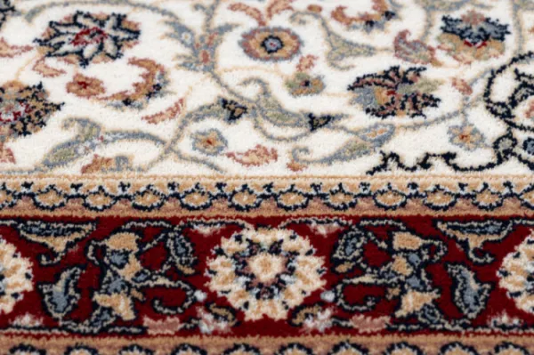 Koberec NAIN Ornament, ramka 6635/51036 béž / bordo