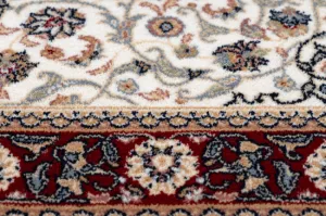 Koberec NAIN Ornament, ramka 6635/51036 béž / bordo
