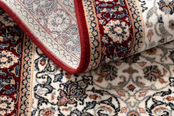 Koberec NAIN Ornament, ramka 6635/51036 béž / bordo
