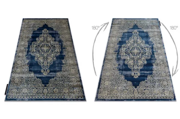Koberec DE LUXE 474 Ornament - granát / zlatý