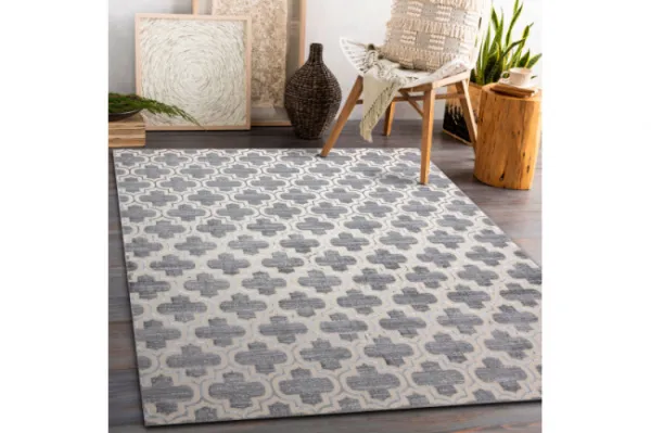 Koberec CORE W6764 Koniczyna marokánska Trellis - sivý / krém