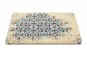 Kúpeľňový koberček CERAMIC Lisabonská dlažba, protišmykový, mäkký - sivý