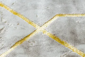 Koberec CORE 1818 Geometrický - slonia kosť / zlatý