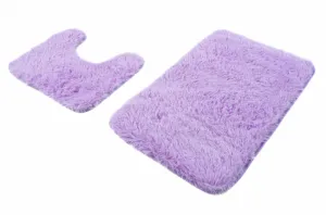 Sada kúpeľňových koberčekov SILK ARTS-61 2PC - fialový orgován