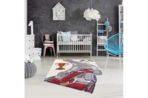 Koberec TOYS 75327 Formula 1 - krém / červený, fuksia