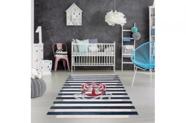 Koberec TOYS 75324 Kotva - krém / granát