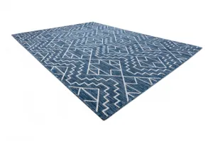 Koberec šnúrkový SIZAL SION geometrický, Romby 21778 granát