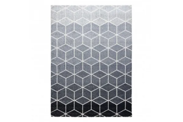 Koberec HEOS 78590 krém / strieborný / antracit CUBE KOCKA