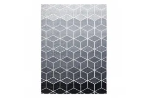 Koberec HEOS 78590 krém / strieborný / antracit CUBE KOCKA