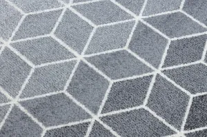 Koberec HEOS 78590 krém / strieborný / antracit CUBE KOCKA