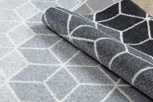 Koberec HEOS 78590 krém / strieborný / antracit CUBE KOCKA