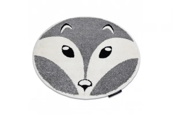 Koberec JOY Fox kruh sivý / krém