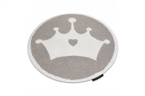 Koberec JOY Crown kruh béžový / krém