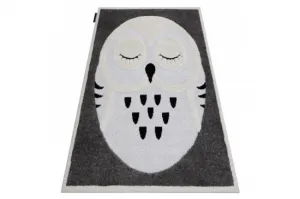 Koberec JOY Owl sivý / krém